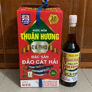 Nước mắm thuận hương 27 độ đạm - đặc sản đảo cát hải 650ml