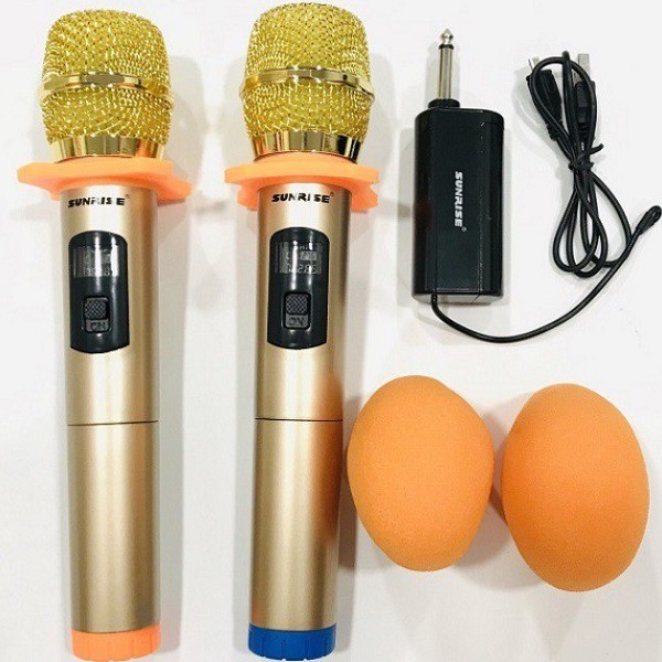 [Mã ELHACE giảm 4% đơn 300K] Bộ 2 micro Karaoke không dây SHUAE SM-6.6 hỗ trợ thiết bị có jack cắm 6.5mm (nhiều màu)