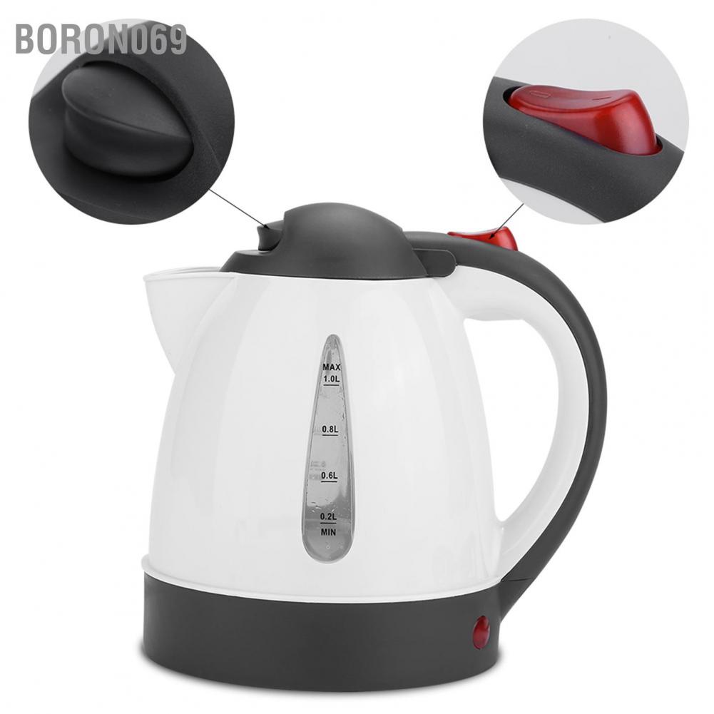 Boron069 Portable 1000ml 24V Travel Car Truck Kettle Water Heater Bottle for Tea Coff