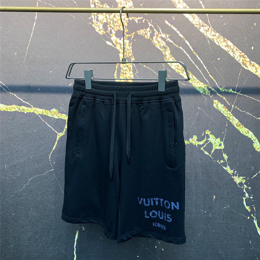 Quần Short Cotton In Chữ Mới Cho Nam L0Uis Vu1tt 2022