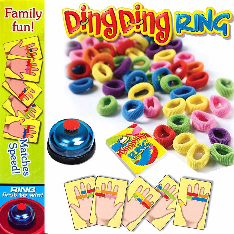 Trò Chơi Rung Chuông Ring Ding Thẻ Bài Board Game 24 Lá Cho 2-6 Người Chơi