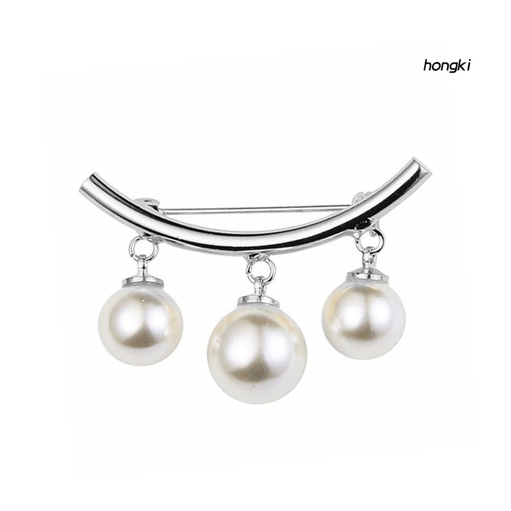 Ghim cài áo đính ngọc trai nhân tạo thời trang dành cho bạn nữ