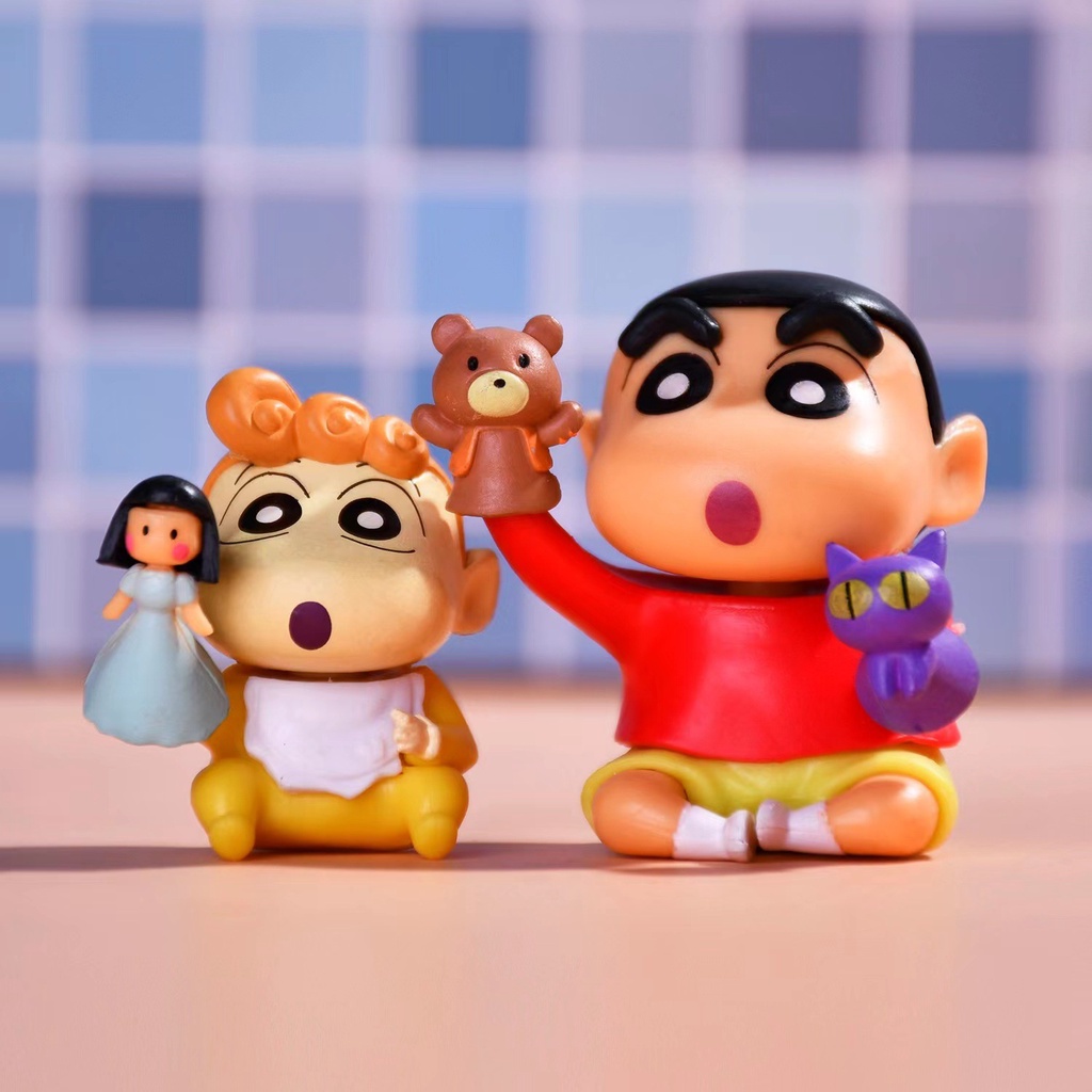 Bộ Đồ Ngủ Mô Hình Shin-chan Hoa Hướng Dương / Cún Trắng Dễ Thương Dùng Làm Quà Tặng Cho Bé