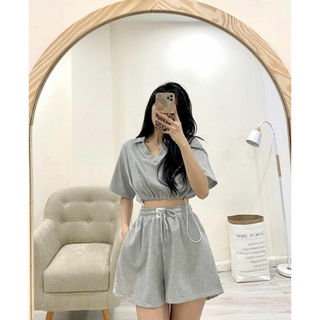 Set thể thao croptop rút dây