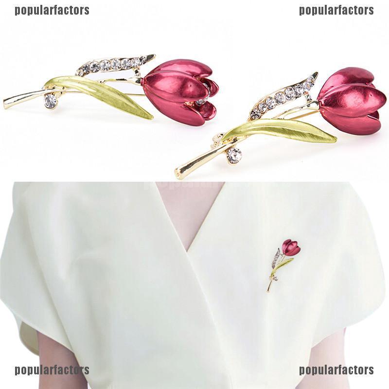 Ghim Cài Áo Hình Hoa tulip Thời Trang