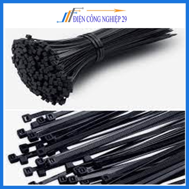 Gói 250PCS Dây Thít Đen 5X300mm