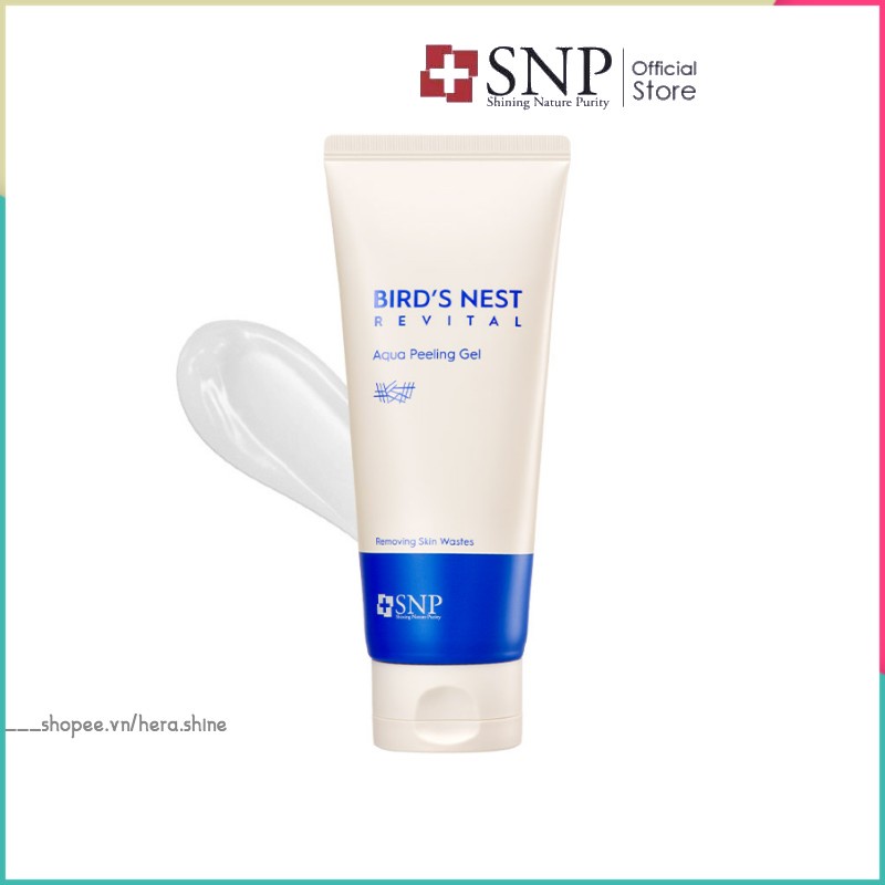 Tẩy Tế Bào Chết Da Mặt Tinh Chất Tổ Yến SNP Bird's Nest Revital Aqua Peeling Gel Da Sạch Mịn Màng