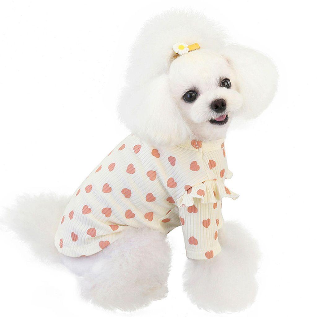 JARRED Trang Phục Mùa Xuân Bằng Vải Cotton Mềm Mại Cho Thú Cưng 1 Tuổi