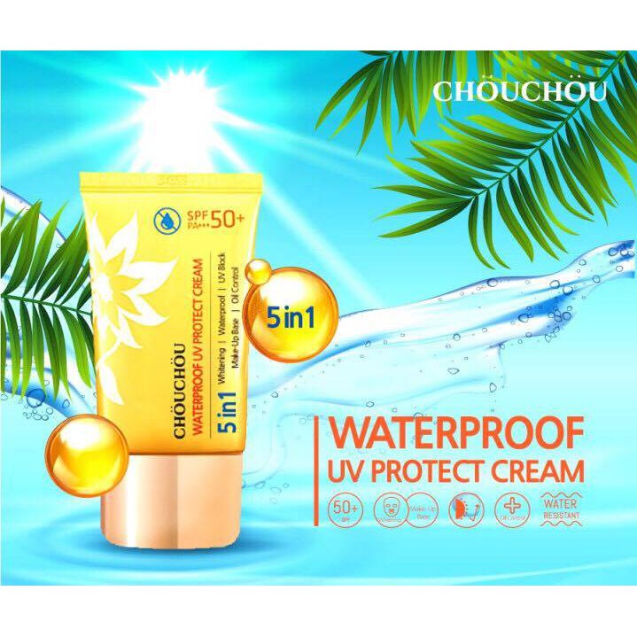 Kem chống nắng Chou Chou Waterproof UV Protect Cream SPF50+ PA+++50ml