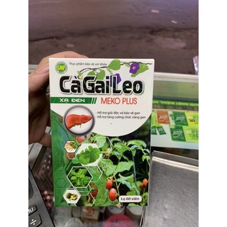 Cà Gai Leo xạ đen Meko Plus bổ gan, mát gan, hạ men gan, tăng cường chức năng gan, Giải Độc Rượu -Bảo Vệ Gan
