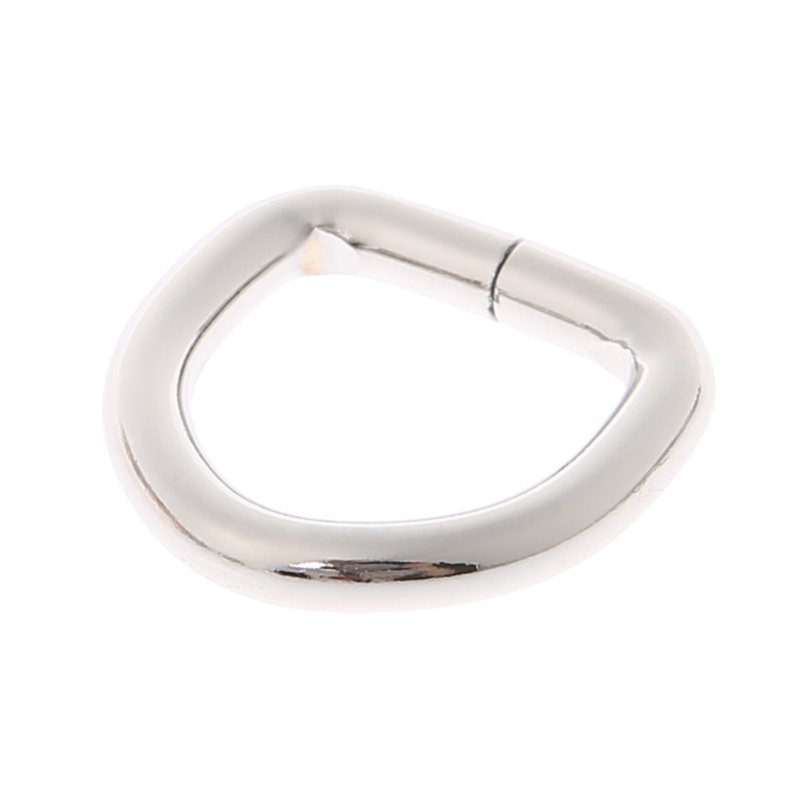 Set 10 khóa kim loại 2cm hình chữ D cho dây đeo túi xách