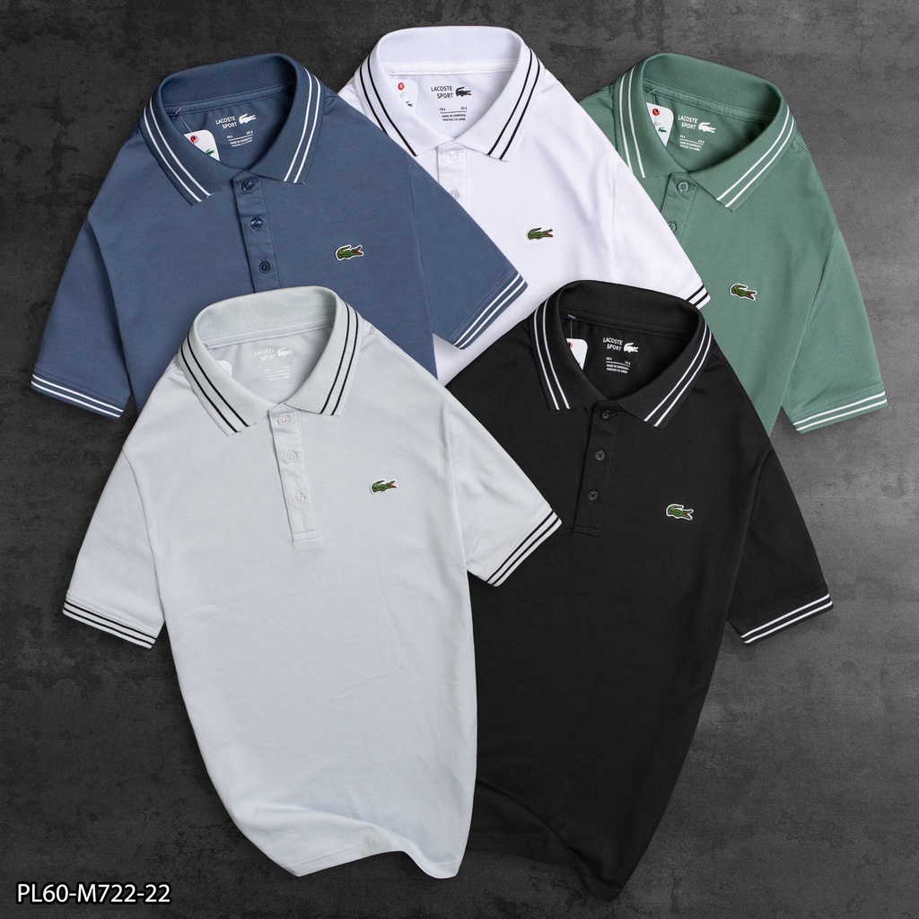 Áo thun Polo tay ngắn cotton LACOS PL60 - thời trang nam vnxk