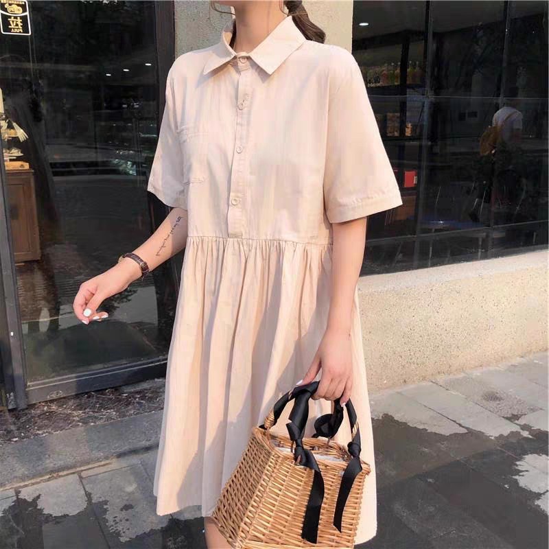 VÁY THÔ BABY DOLL TRẮNG HỒNG CÚC CÀI HOT | BigBuy360 - bigbuy360.vn