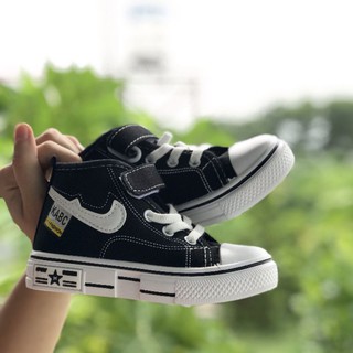 Giày cao cổ quai dán