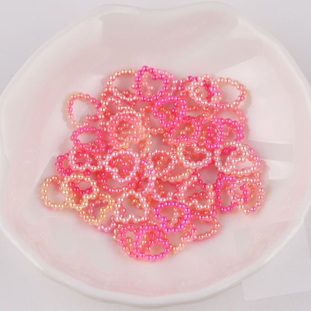 Set 120 phụ kiện trang trí móng tay nghệ thuật hình trái tim