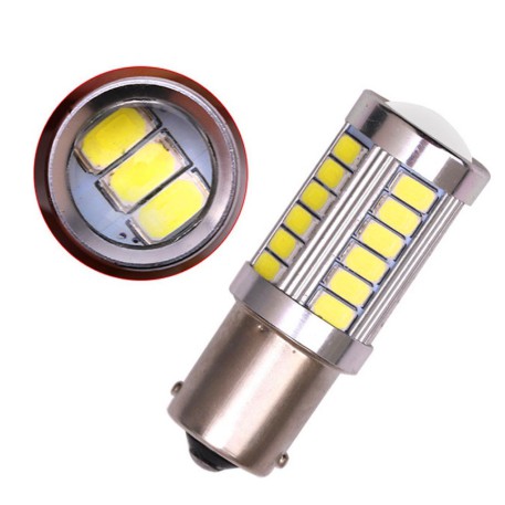 Bóng LED Đèn lùi de xi nhan có thấu kính xe hơi ô tô SIÊU tiết kiệm sáng tốt 1156 cho Toyota Vios Innova Hyundai Accent