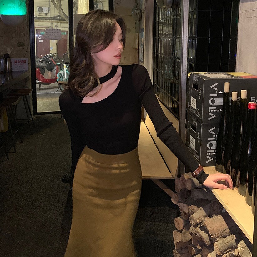 SUXI Áo sơ mi dài tay thiết kế mới thời trang theo phong cách Hàn Quốc cho nữ