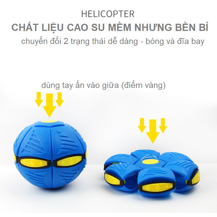 Quả bóng đĩa bay ma thuật có đèn LED trò chơi vận động ngoài trời