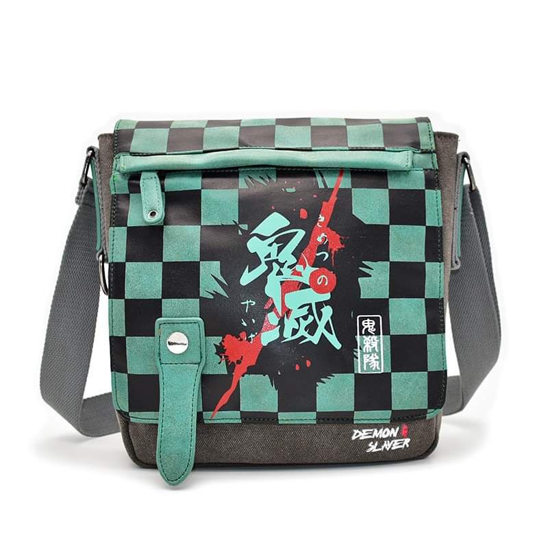 Túi đeo chéo cosplay Kimetsu no yaiba ulzzang anime char tanjirou kamado giyuu nezuko zenitsu cặp sách unisex nam nữ