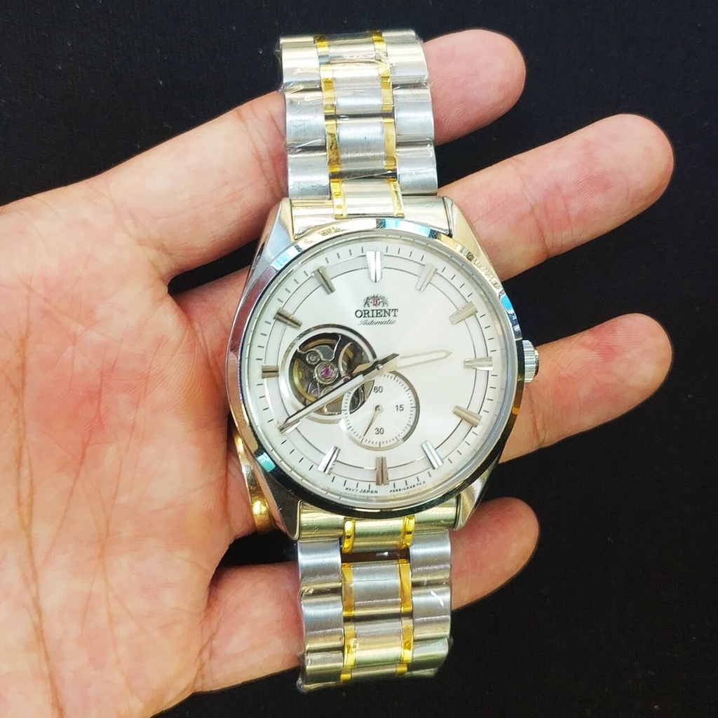 Dây Đồng Hồ Kim Loại Orient Khóa Bấm Đầu Tai Ôm