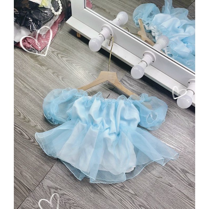 ÁO TRỄ VAI XẾP LY 🔥