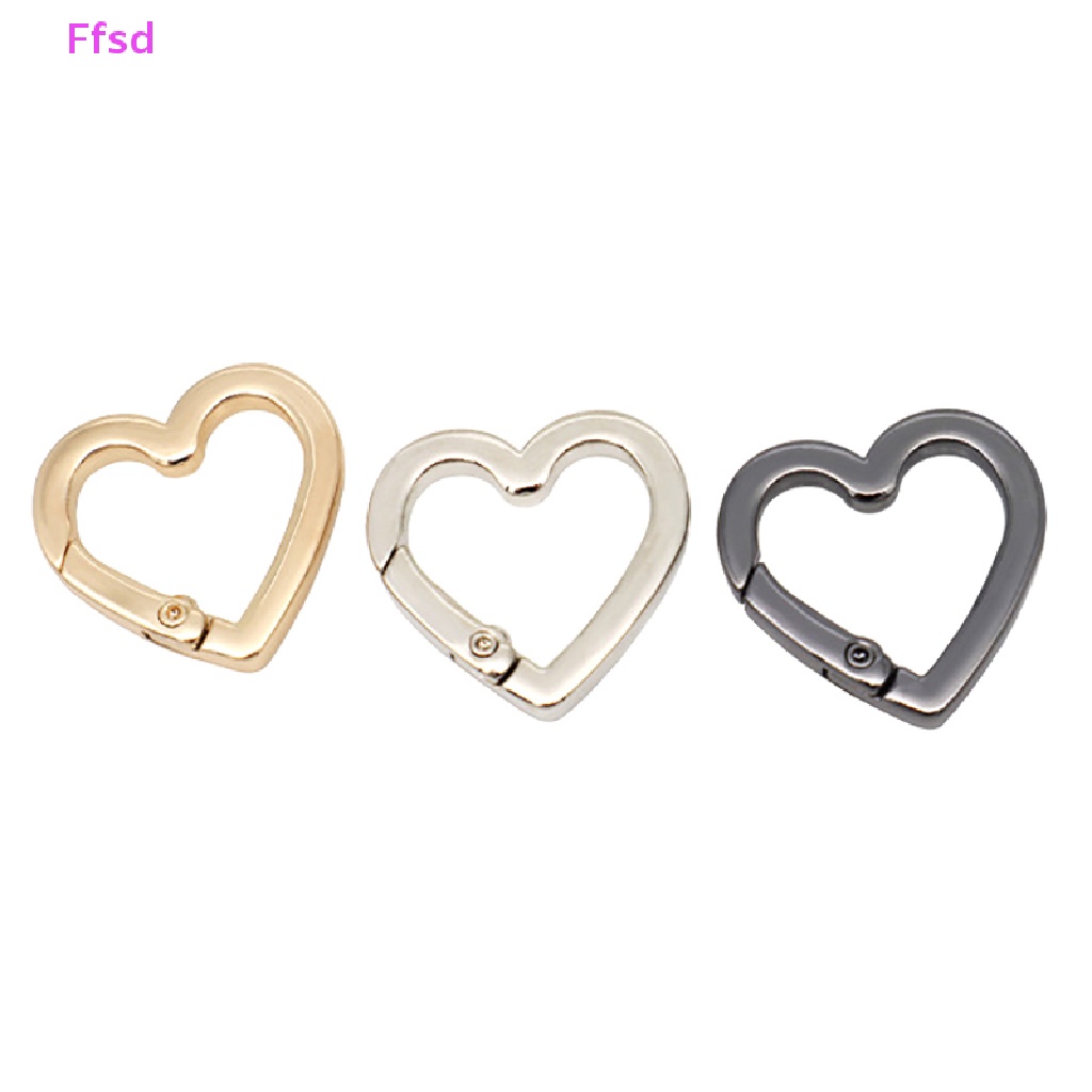 {Ffsd} Móc Khóa Kết Nối Dây Túi Xách Hình Trái Tim Lò Xo