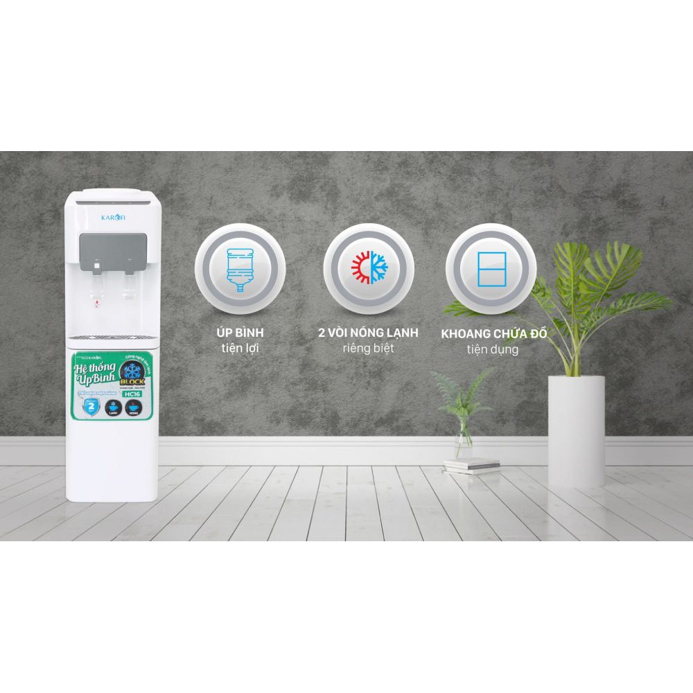 CÂY NƯỚC NÓNG LẠNH KAROFI HC16
