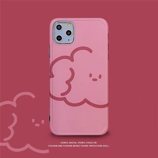 Ốp Điện Thoại Màu Hồng Hình Chú Gấu Đáng Yêu Dành Cho Iphone X Xr Max 7 8 Plus 11 Pro Max