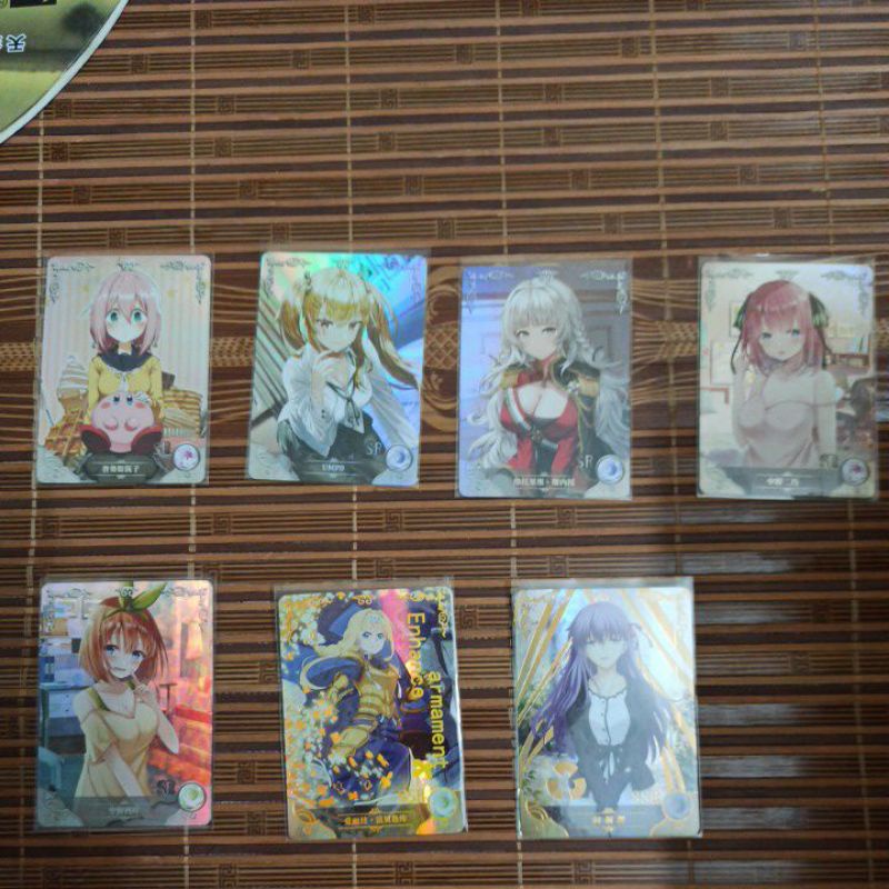 Card Anime Girl lẻ hàng unoff loại SR (Vui lòng đọc mô tả sản phẩm)