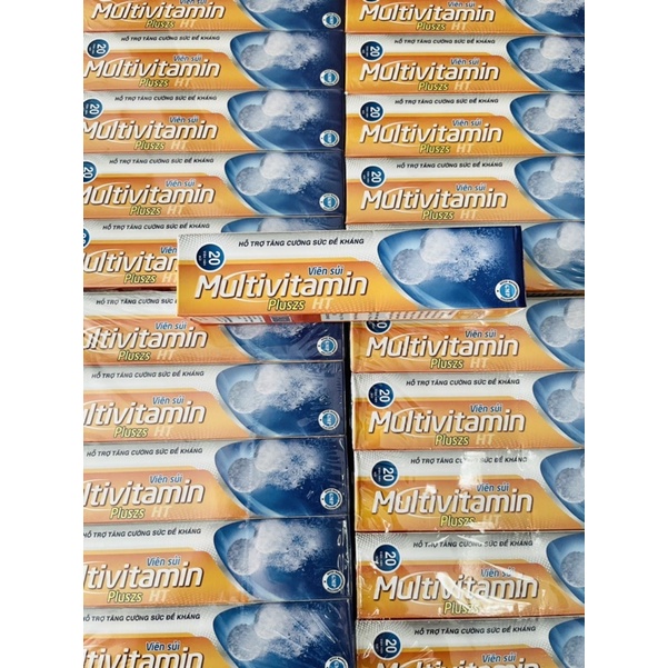 Tuýp C sủi Multivitamin Pluszs tăng sức đề kháng - 20 Viên - Viên 4gram