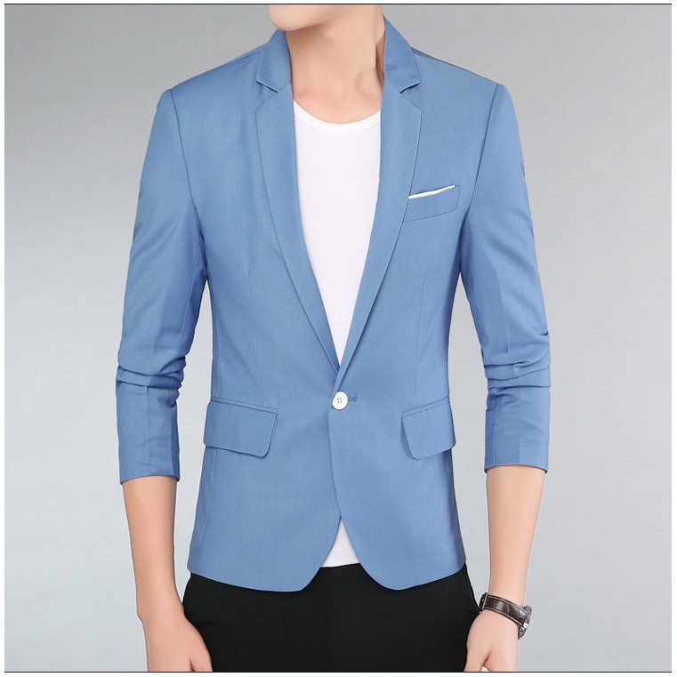 Áo khoác nam giả Vest chất Cotton dáng slim vừa vặn trẻ trung