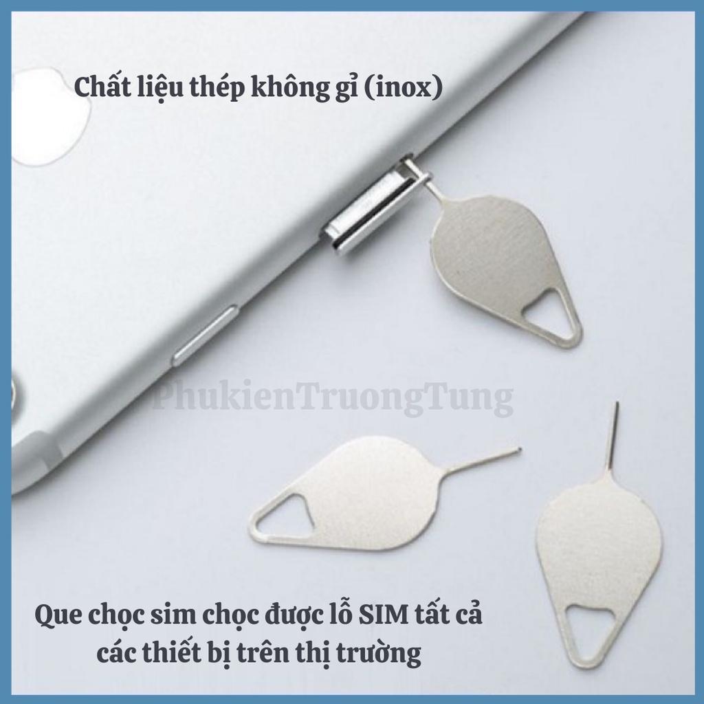 Que chọc sim inox không gỉ- Cây chọc sim loại xịn