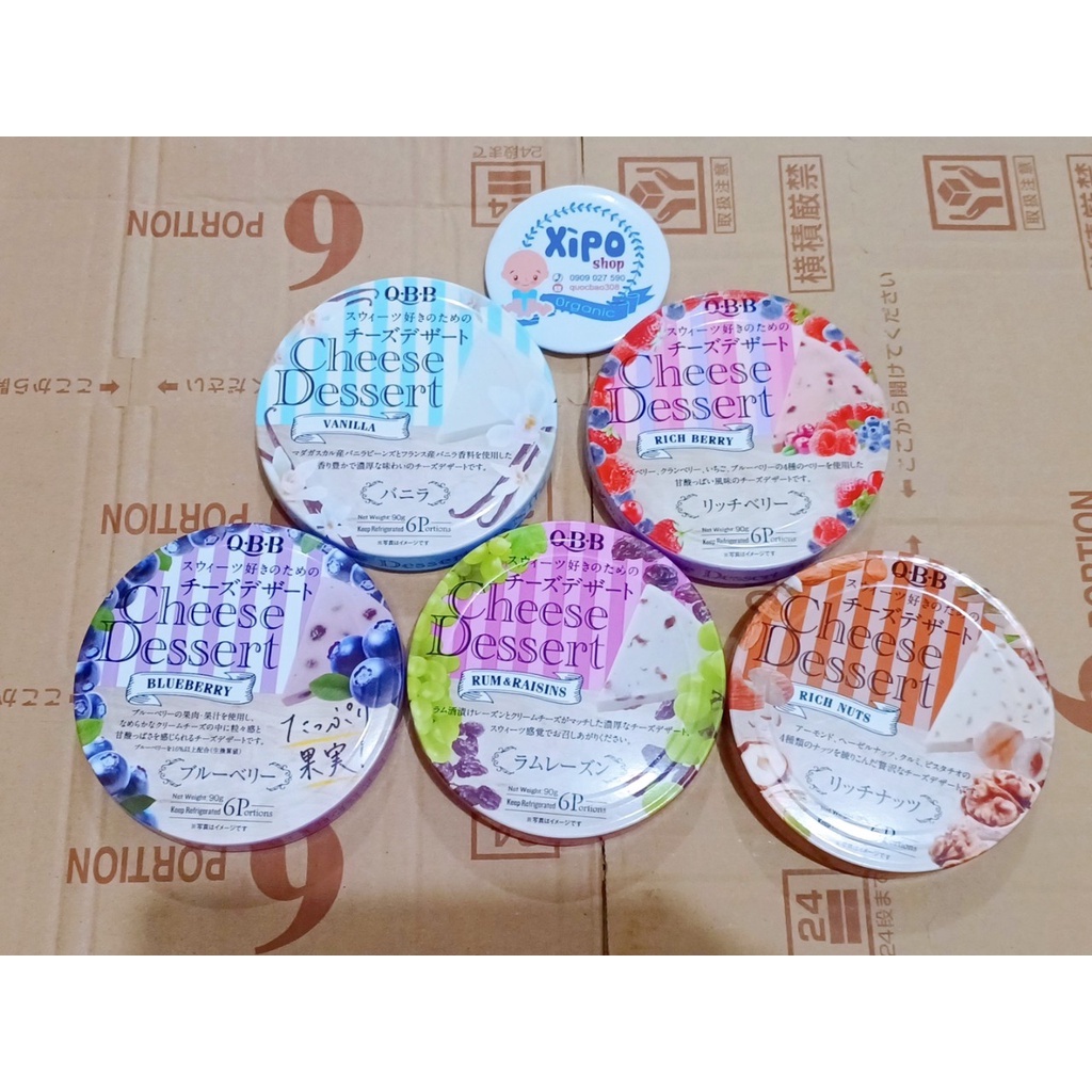 Phô Mai QBB Nhiều Vị Cho Bé Từ 12m+ - 90gr