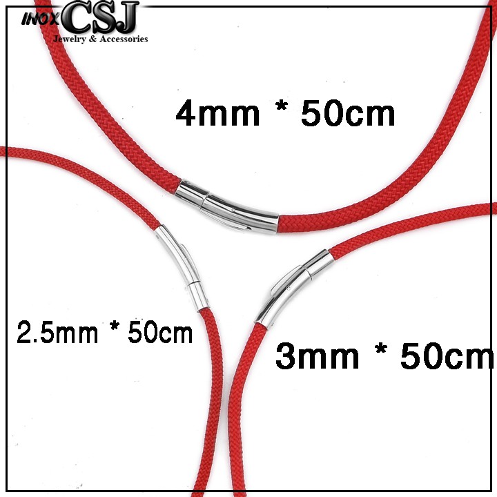 Dây chuyền Dù thái Đỏ Phong thủy cao cấp chất lượng - CSJ