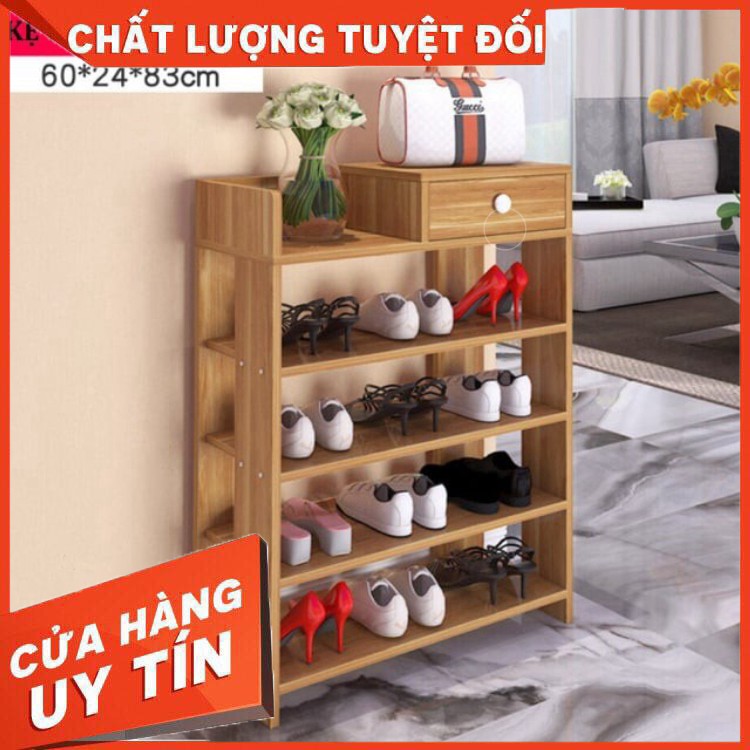 [HOT] KỆ GỖ ĐỂ GIÀY 5 TẦNG THIẾT KẾ NHỎ GỌN THÁO LẮP TÙY CHỈNH (HÀNG CHUẨN GIÁ ĐẸP)