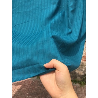 Vải thô dệt kẻ xanh cổ vịt