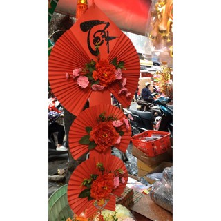 [TẶNG MÓC TREO] MẸT RẺ QUẠT, QUẠT TREO TRANG TRÍ TẾT HANDMADE CAO CẤP
