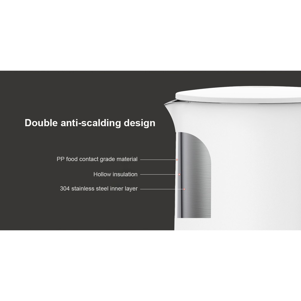 Ấm siêu tốc Xiaomi 1A 1800W 1.5L nghệ đun nóng siêu tốc