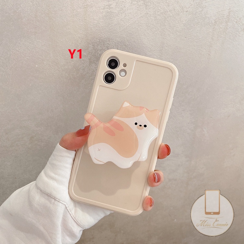 Giá Đỡ Điện Thoại Dạng Nhẫn Đeo Tay Hình Mèo Hoạt Hình Đáng Yêu