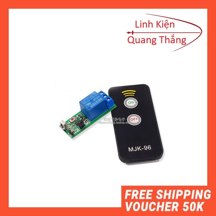 Module Điều Khiển Relay Bằng Remote Hồng Ngoại 5VDC 1 Kênh