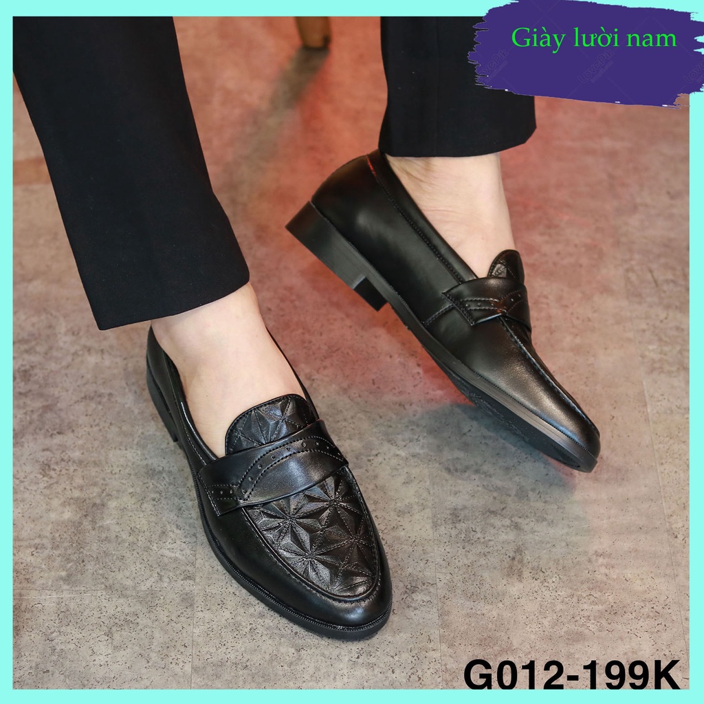 Giày lười nam giá rẻ, giày da hà nội mã G012