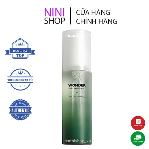 Xịt dưỡng cấp ẩm tức thì Haruharu Wonder Black Bamboo Mist 80ml