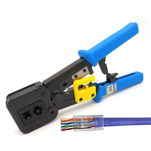 Kìm bấm hạt mạng xuyên thấu RJ45 4P 8P Tools ( Bảo hành 6 tháng)