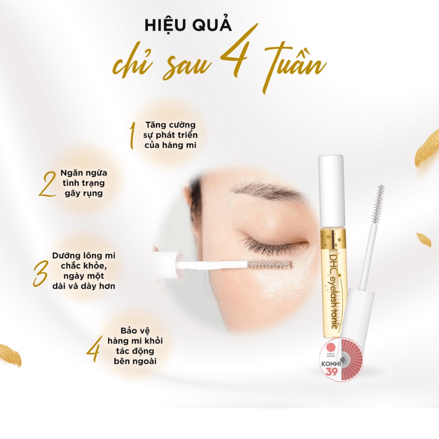 Tinh chất dưỡng mi DHC Eyelash tonic 3.5ml và 6.5ml - Bahachiha