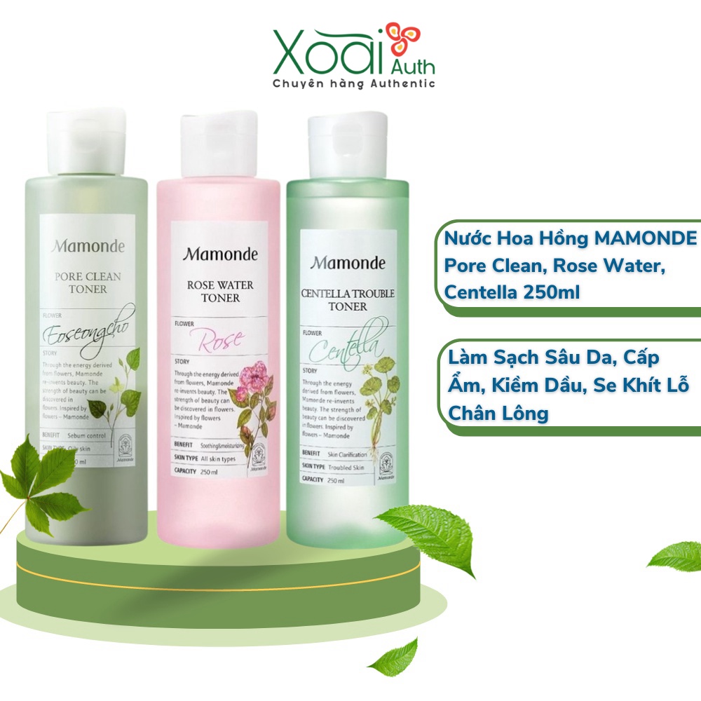 Nước Hoa Hồng MAMONDE Pore Clean, Rose Water, Centella Giúp Cân Bằng Độ Ẩm