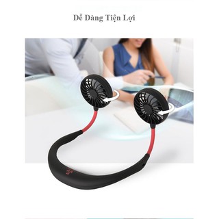 Quạt Treo Cổ Mini Thời Trang Thể Thao Sạc Pin
