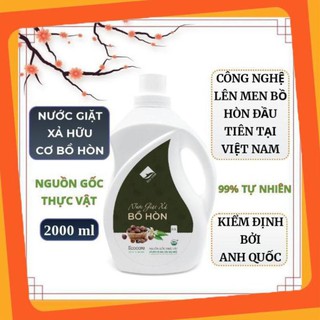 Nước giặt xả hữu cơ bồ hòn ecocare 2000ml tinh dầu hoa bưởi, nước giặt hữu cơ tự nhiên kiêm nước xả .