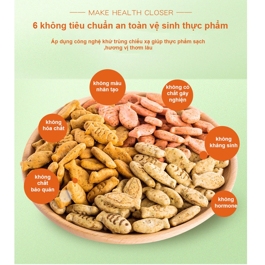 Bánh thưởng cho mèo Masti vị catnip cá hồi thơm ngon bổ dưỡng sạch răng miệng thức ăn cho mèo hàng ngày - 200gr