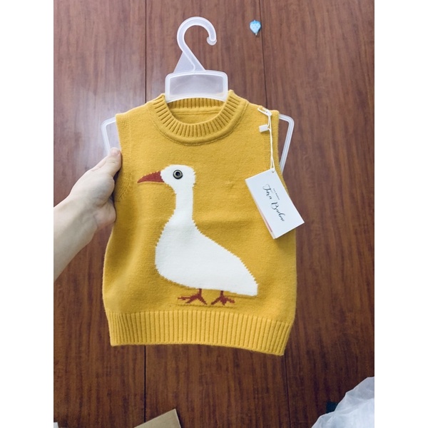 Quần QC áo len ghile cho bé con Vịt vàng