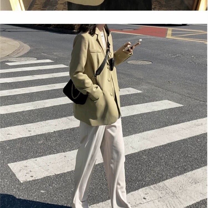 (Hàng có sẵn) Siêu phẩm Áo Blazer màu xanh mẫu mới (loại 3 cúc) | BigBuy360 - bigbuy360.vn